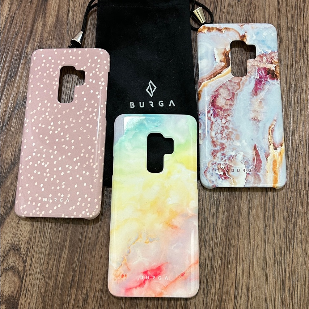 BURGA phone cases for Samsung Galaxy S9 Plus LOT OF THREE great used condition - Picture 2 of 9
